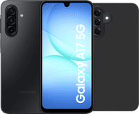 Samsung Galaxy A17 128GB Zwart 5G + BlueBuilt Back Cover Zwart