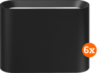Philips Hue Dymera Wall Lamp - White and Color - Black 6-pack