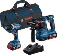 Bosch Professional GBH 18V-22 + GSR 18V-45 Combi Set