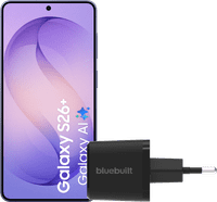 Samsung Galaxy S26 Plus 512GB Dark Blue 5G + BlueBuilt Charger 45W Black