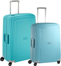Samsonite S'Cure Spinner 69+75cm Aqua Blue Suitcase Set
