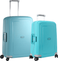 Samsonite S'Cure Spinner 55cm + 69cm Aqua Blue Suitcase Set
