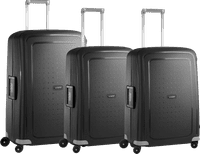 Samsonite S'cure Spinner 69+75+69cm Black kofferset