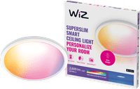 WiZ Plafondlamp SuperSlim - Wit - Gekleurd en Wit licht