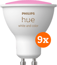 Philips Hue White and Color GU10 9-pack
