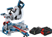 Bosch Professional GCM 18V-254 D + ProCORE 18V 8.0Ah Battery and Charger