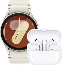 Samsung Galaxy Watch 7 Crème 40mm + Galaxy Buds3 Wit