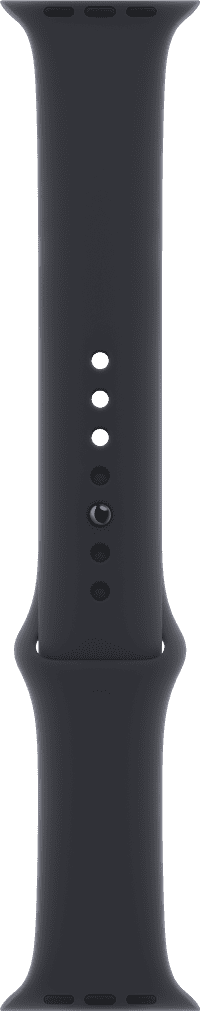 Apple Watch 44/45/46 mm Siliconen Horlogeband Sport Middernacht - M/L