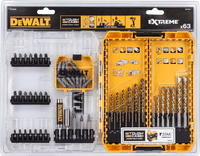 DeWalt 63-piece Concrete Drill Bits EXTREME and HSS-G Metal Drill Bits EXTREME 2 TOUGH CASE