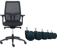 Euroseats Torino Bureaustoel + Wielen Voor Harde Vloeren