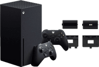 Xbox Series X + Tweede Controller Zwart + BlueBuilt Oplaadbare Batterijen