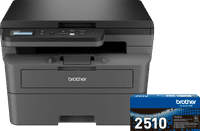 Brother DCP-L2627DWE + 1 extra zwarte toner
