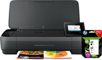 HP OfficeJet 250 Mobile Printer + 1 Set Extra Cartridges