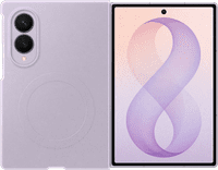 Samsung Galaxy Z Fold 8 Siliconen Back Cover met Magneet Paars