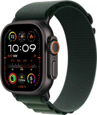 Apple Watch Ultra 2 4G 49mm Black Alpine Watch Strap Green M