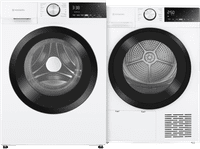 Wisberg WBWM1A4W9NB HygienicSteam + Wisberg WBDR1BW9NB SwiftDry