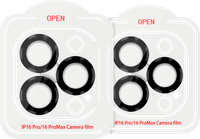 BlueBuilt Apple iPhone 16 Pro/16 Pro Max Camera Lens Protector Aluminum Duo Pack