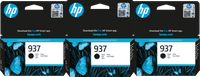 HP 937 Cartridge Black Triple Pack