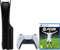 PlayStation 5 Slim Disc Edition + FC 25 + Covers Zwart