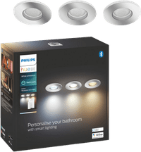 Philips Hue Adore Recessed Spot Light Bathroom White Ambiance - round- Chrome 3-pack + dimmer