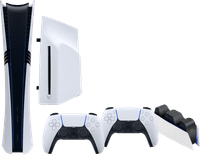 PlayStation 5 Pro + Disc Drive + Extra Controller White + Charging Dock