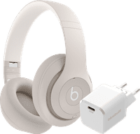 Beats Studio Pro Cream + BlueBuilt Power Delivery Charger with USB-C Port 20W White