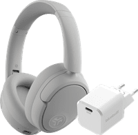 JBuds Lux ANC White + BlueBuilt Power Delivery Charger with USB-C Port 20W White