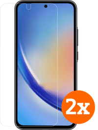 BlueBuilt Samsung Galaxy A55 Screen Protector Glass Duo Pack