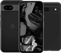 Google Pixel 8a 128GB Black 5G + BlueBuilt Back Cover Black