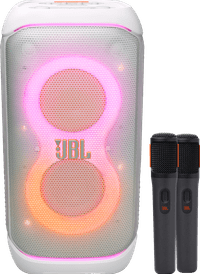 JBL Partybox 320 Wit + Draadloze microfoonset