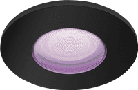 Philips Hue Xamento badkamer inbouwspot White and Color - Zwart - Rond