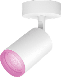 Philips Hue Fugato Mounted Spot Light White and Color - White - 1-spot