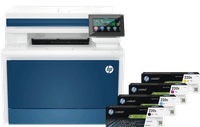 HP Color LaserJet Pro MFP 4302dw + 1 set extra XL toners