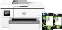 HP OfficeJet Pro 9720e + 2 zwarte + 2 kleuren cartridges
