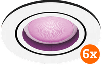 Philips Hue Centura Recessed Spot Light White and Color - Round -  White - 6-pack
