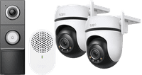TP-Link Tapo C520WS Duo Pack + D235 Smart Battery & Wired Doorbell