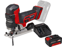 Einhell TP-JST 18/135 Li BL Solo + Einhell 18 V/4.0 Ah Starter Kit - Power X-Change