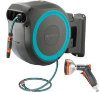 Gardena Wandslangenbox 35 RollUp XL Blauw + Premium Broes