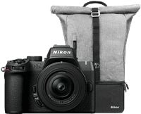 Nikon Z50 II + DX 16-50mm f/3.5-6.3 + Rugzak