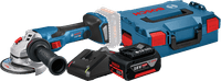 Bosch Professional GWS 18V-15 C 5.0Ah GBA Battery (2x) Starter Pack