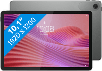 Lenovo Tab 64GB Wifi + 4G Grijs met Transparante Back Cover