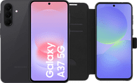 Samsung Galaxy A37 256GB Zwart 5G + BlueBuilt Book Case Zwart