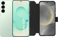 Samsung Galaxy S25 Plus 512GB Mint 5G + BlueBuilt Book Case Zwart