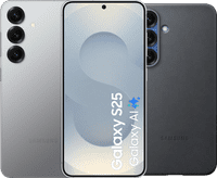 Samsung Galaxy S25 128GB Silver 5G + Samsung Kindsuit Back Cover Black