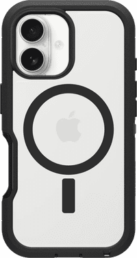 Otterbox Defender XT iPhone 16 Back Cover met MagSafe Magneet Transparant met Zwarte Rand