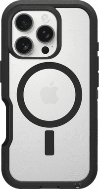 OtterBox Defender XT iPhone 16 Pro Back Cover with MagSafe Magnet Transparent Black Belt