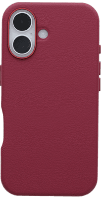OtterBox Symmetry Apple iPhone 16 Back Cover with MagSafe Magnet Leather Red