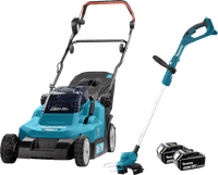 Makita DLM382PT2 incl. 5,0 Ah Accu (2x) + Makita DUR193Z