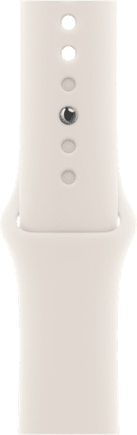 Apple Watch 38/40/41 mm Siliconen Horlogeband Sterrenlicht - S/M