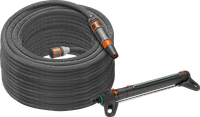 GARDENA Fabric Hose Liano Set 30m Hose + GARDENA Oscillating Sprinkler AquaZoom L